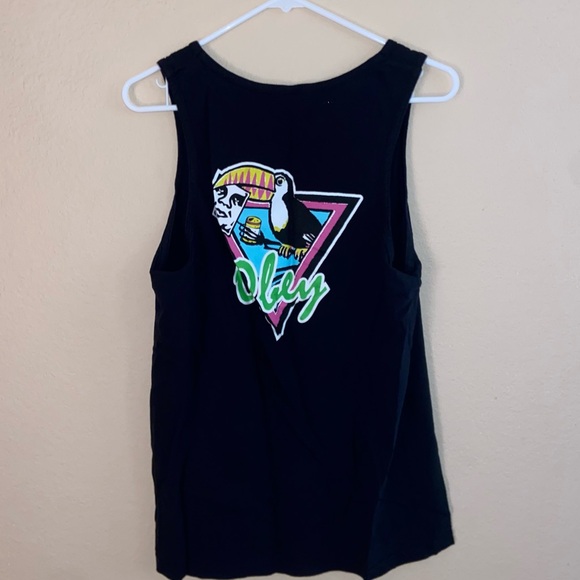 Men’s graphic Tee tank top crew neck y2k vintage sleeveless shirt festival top - Picture 7 of 7